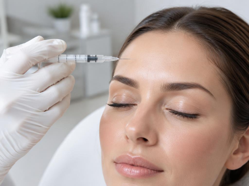 Faltenbehandlung mit Botulinumtoxin bei Beaulo Esthetics in Essen – KI generierter Bildinhalt